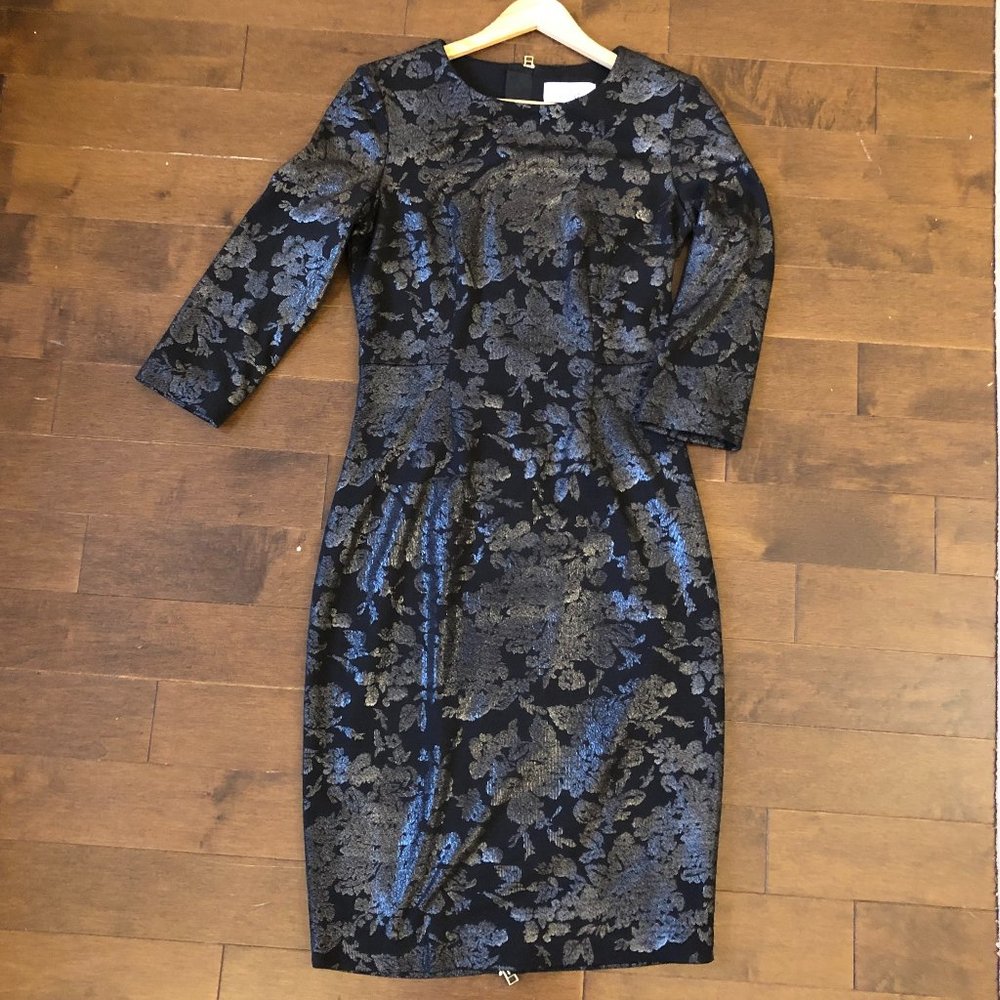 Pencil Evening Dress 3-Quarter Sleeves